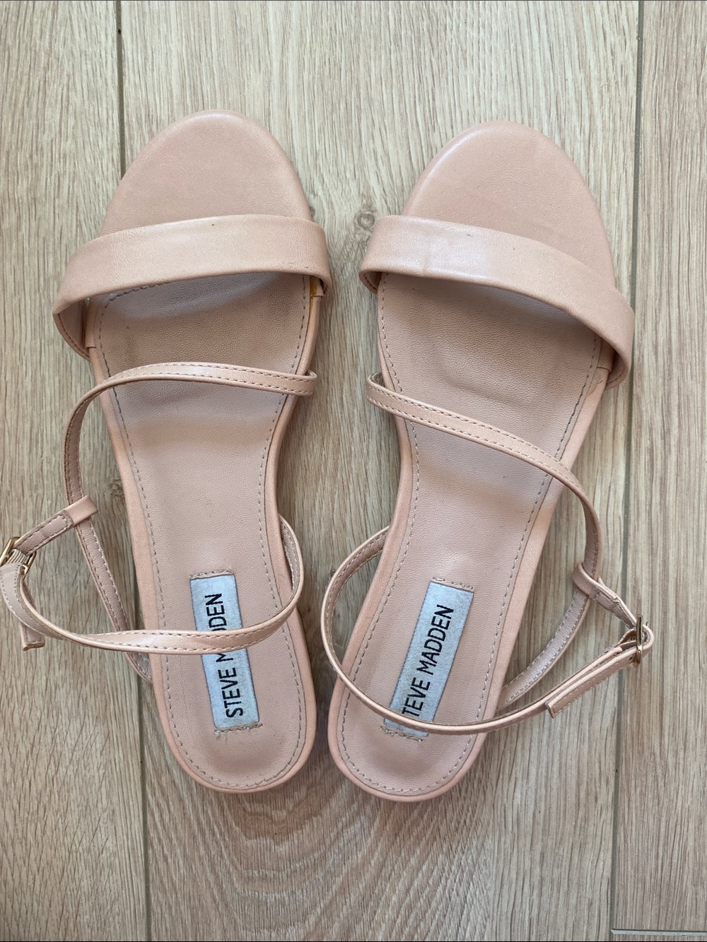 Steve Madden Blush Pink Strappy Ankle Sandals